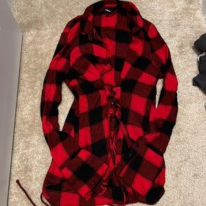 Express flannel with tie